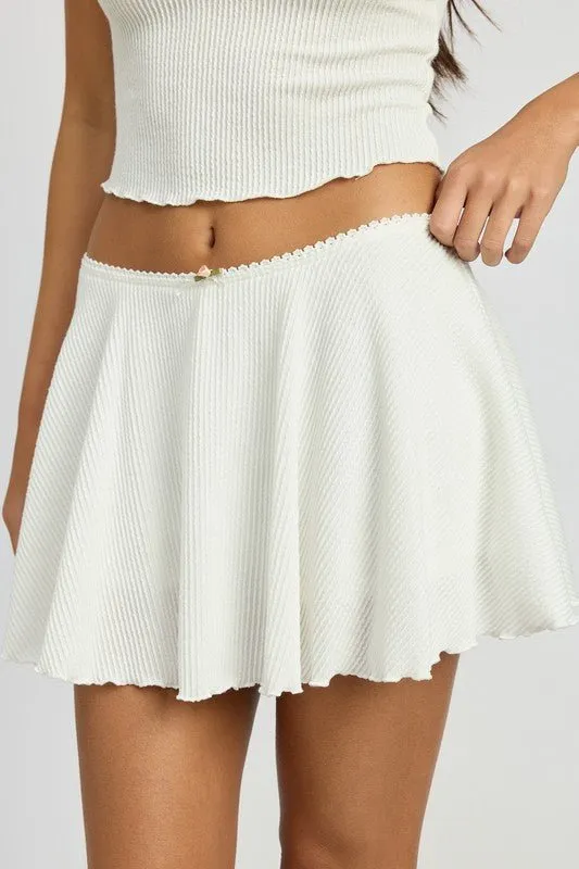 Flared Mini Skirt