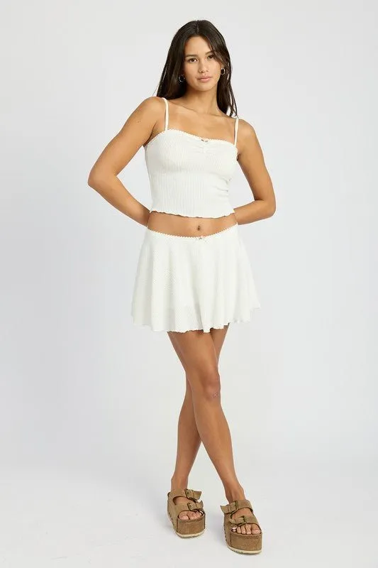 Flared Mini Skirt