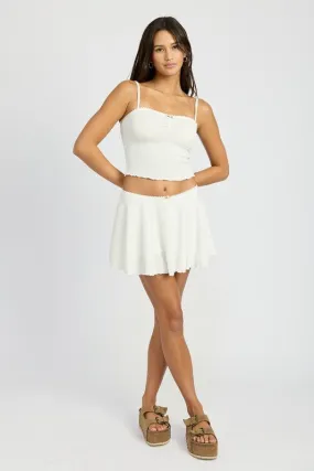 Flared Mini Skirt