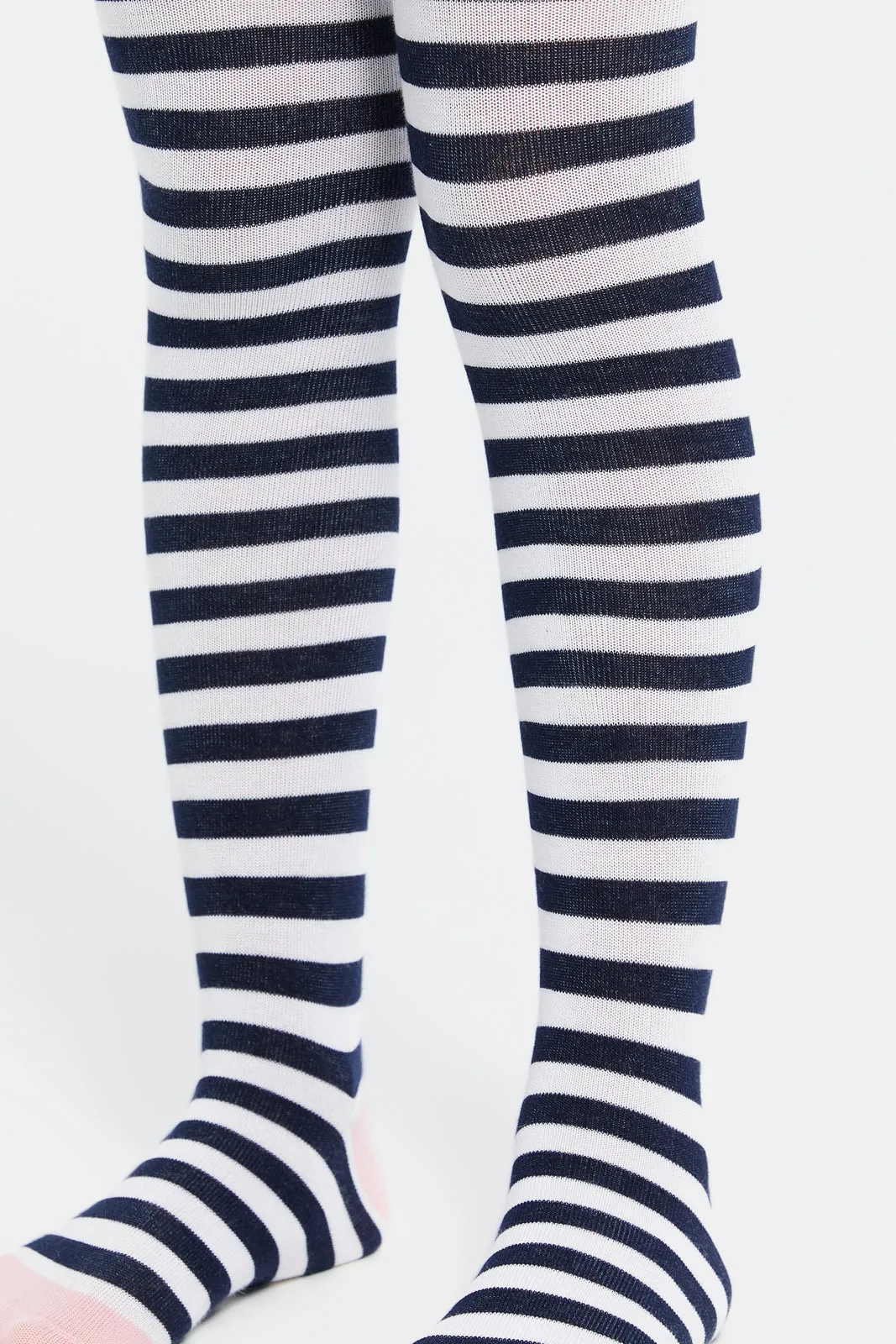 Girls Assorted Printed Stockings Set (Pack of 2)
