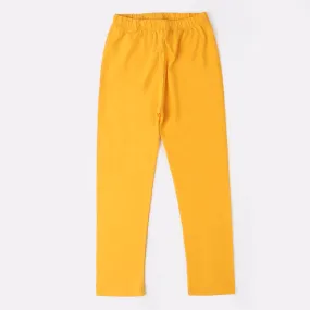 GIRLS LYCRA TIGHTS BASIC-Daffodil