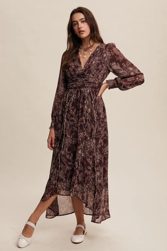 In My Dreams Ruffle Maxi Dress