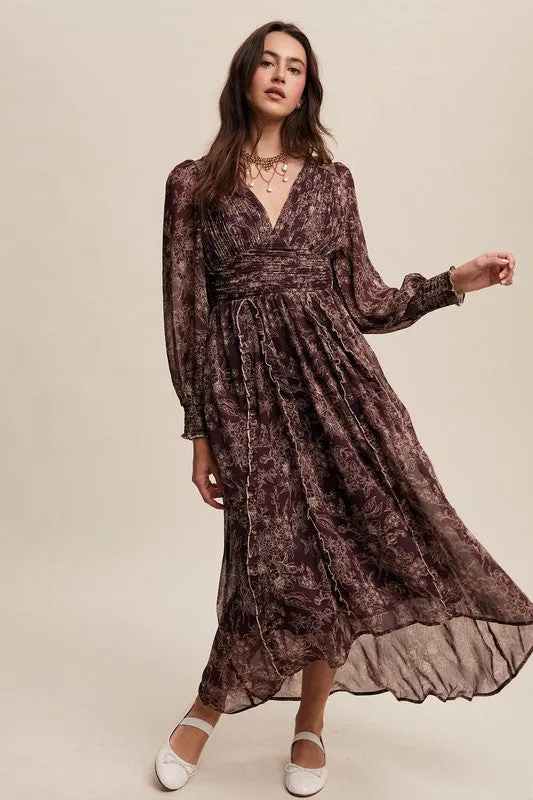 In My Dreams Ruffle Maxi Dress