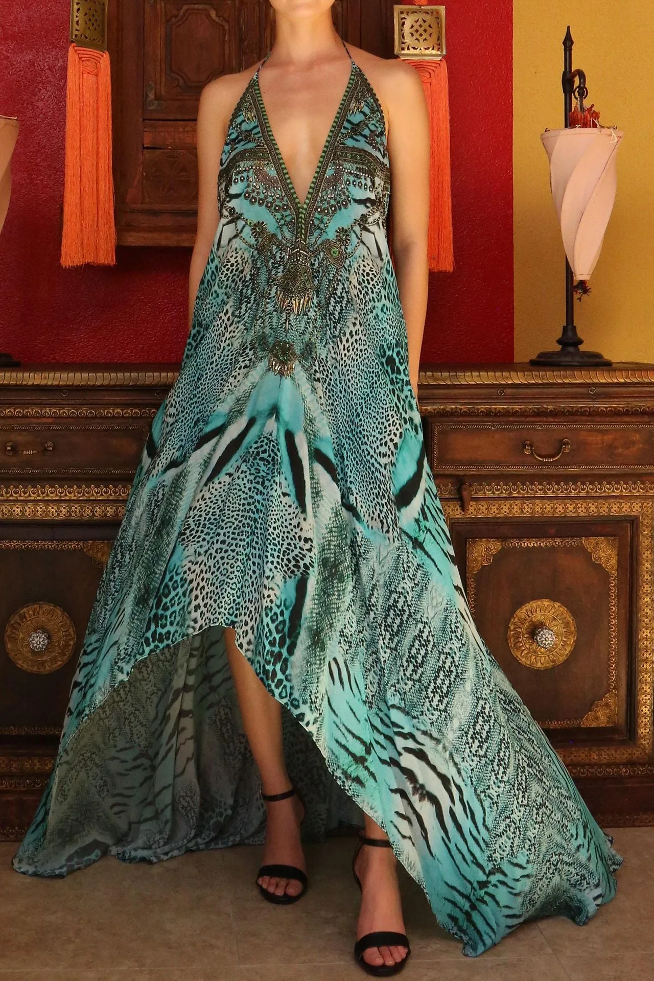 Infinity Long Blue Dress