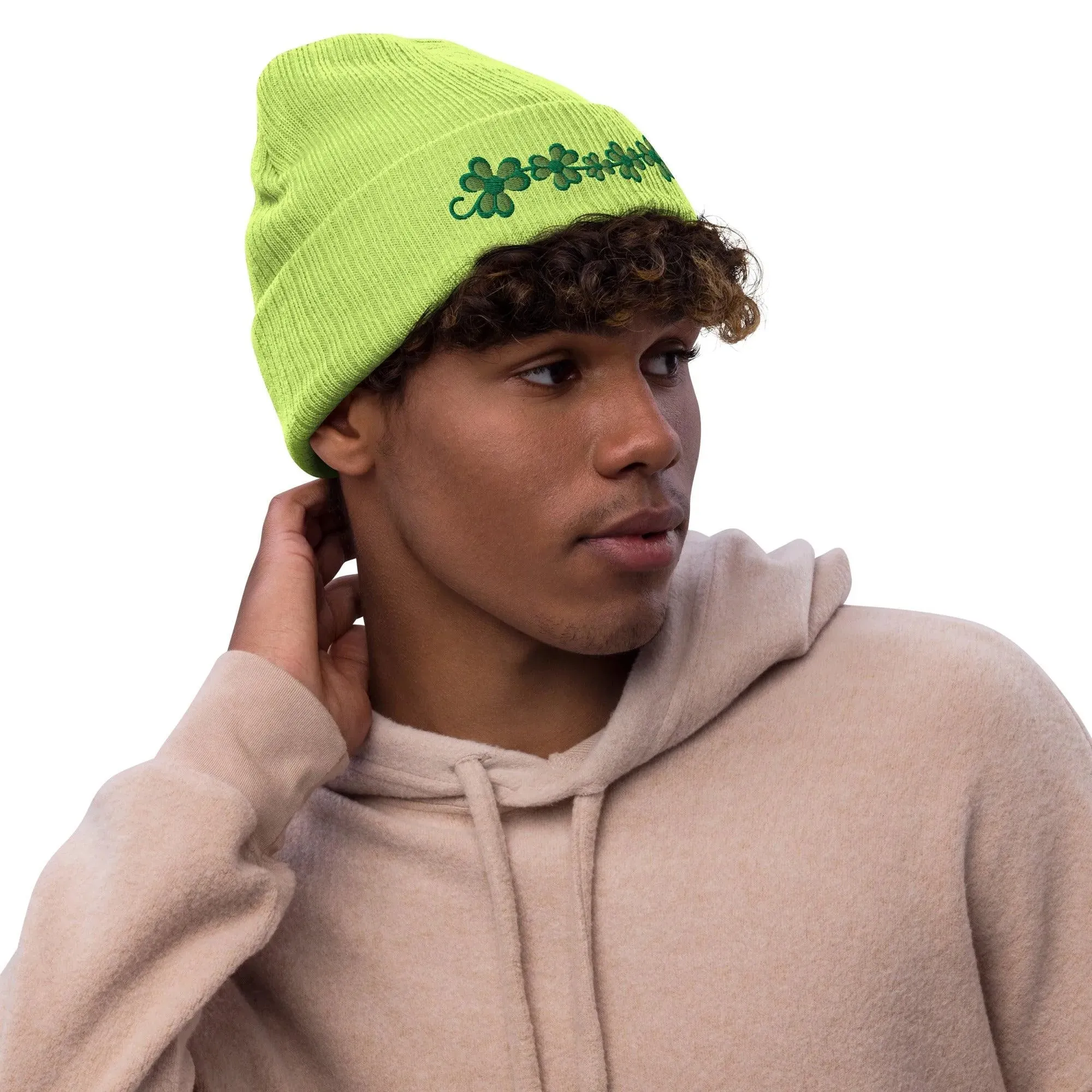 Irish Shamrock Garden Beanie