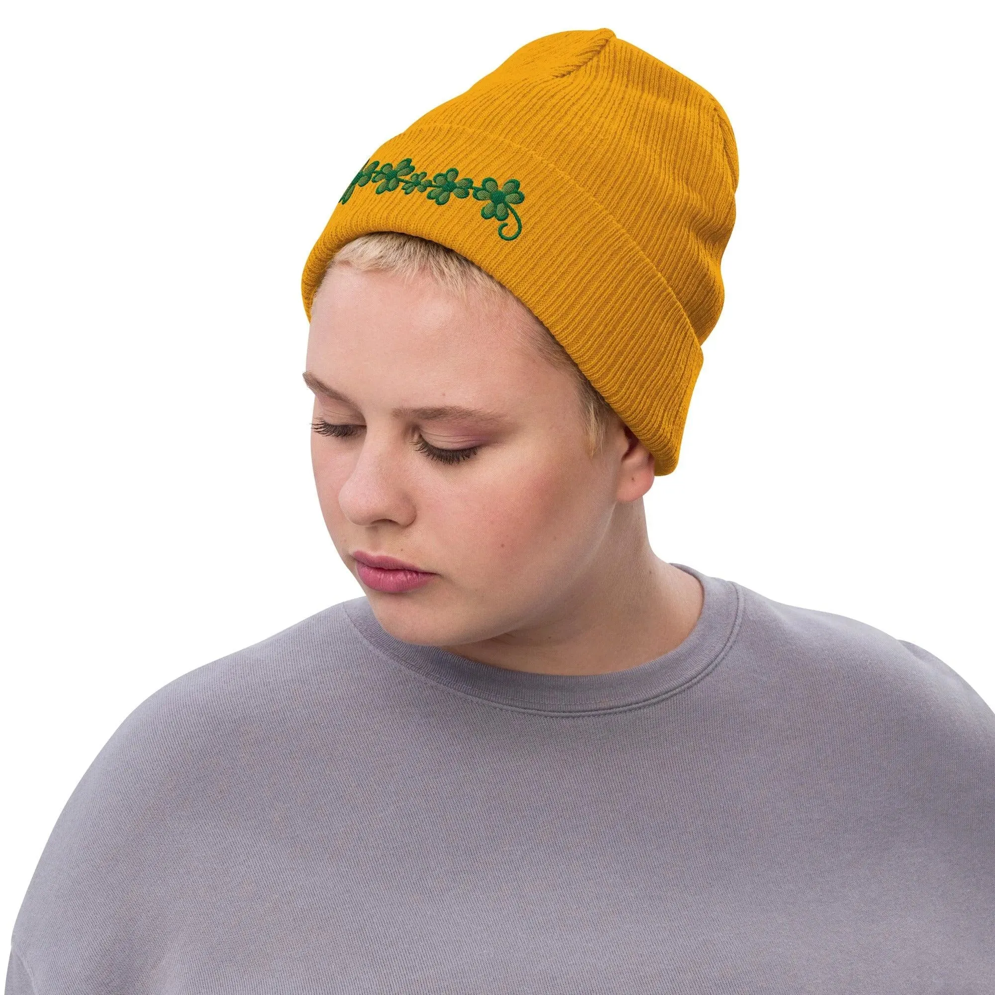 Irish Shamrock Garden Beanie