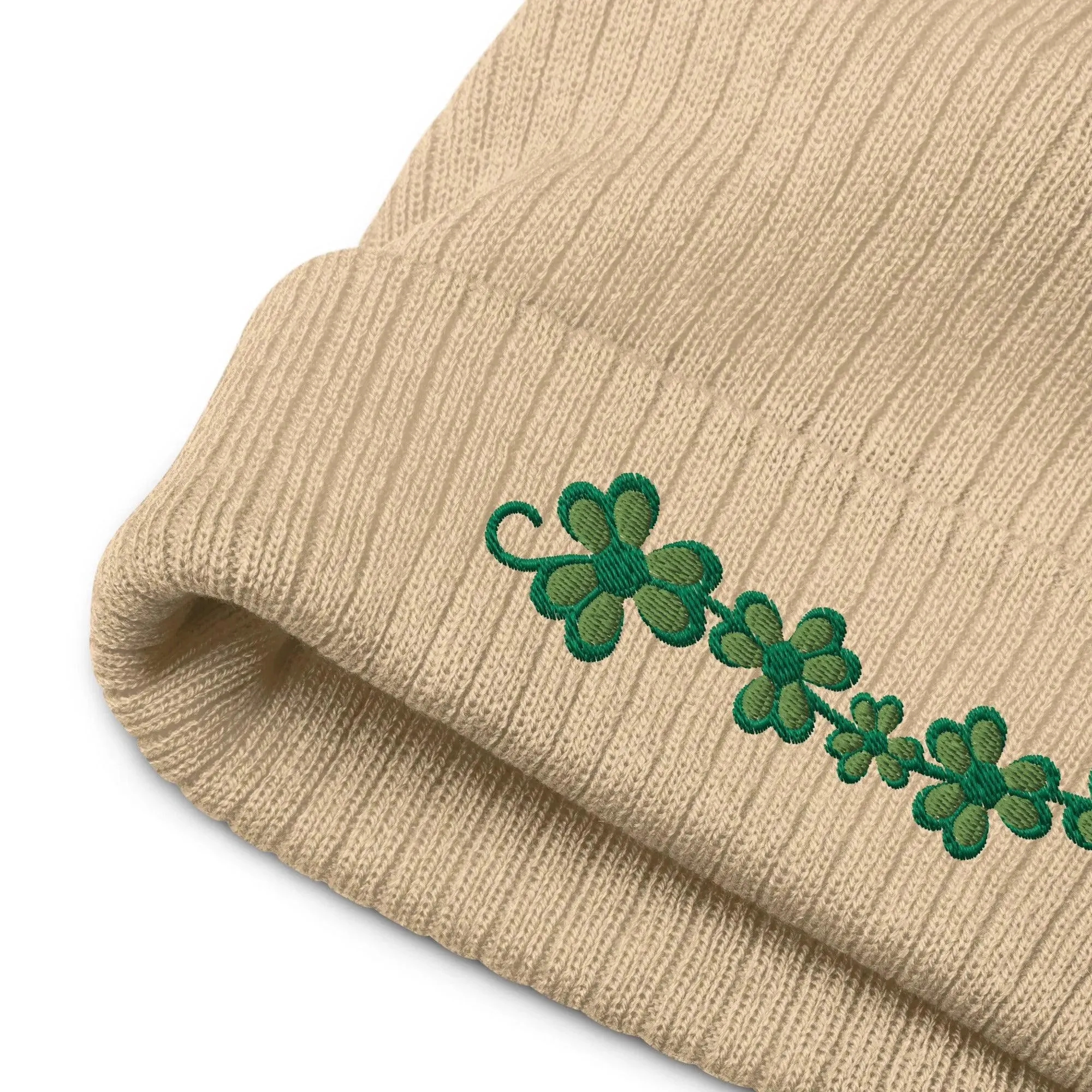Irish Shamrock Garden Beanie