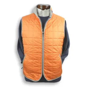 Italian Quilt Vest in Orange