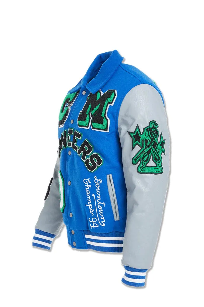 JORDAN CRAIG PIONEERS VARSITY JACKET (ROYAL)