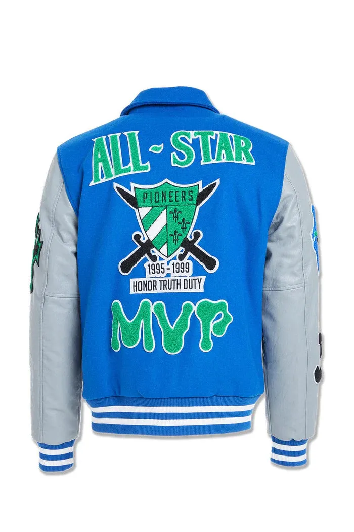 JORDAN CRAIG PIONEERS VARSITY JACKET (ROYAL)