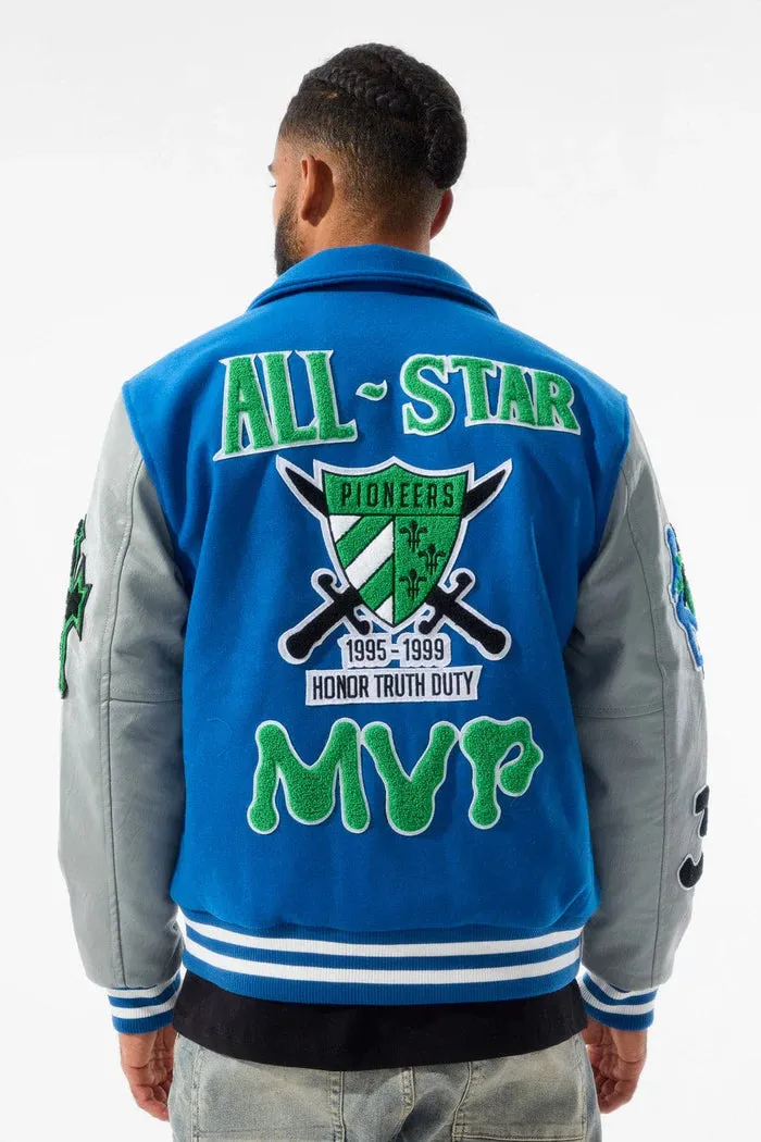 JORDAN CRAIG PIONEERS VARSITY JACKET (ROYAL)