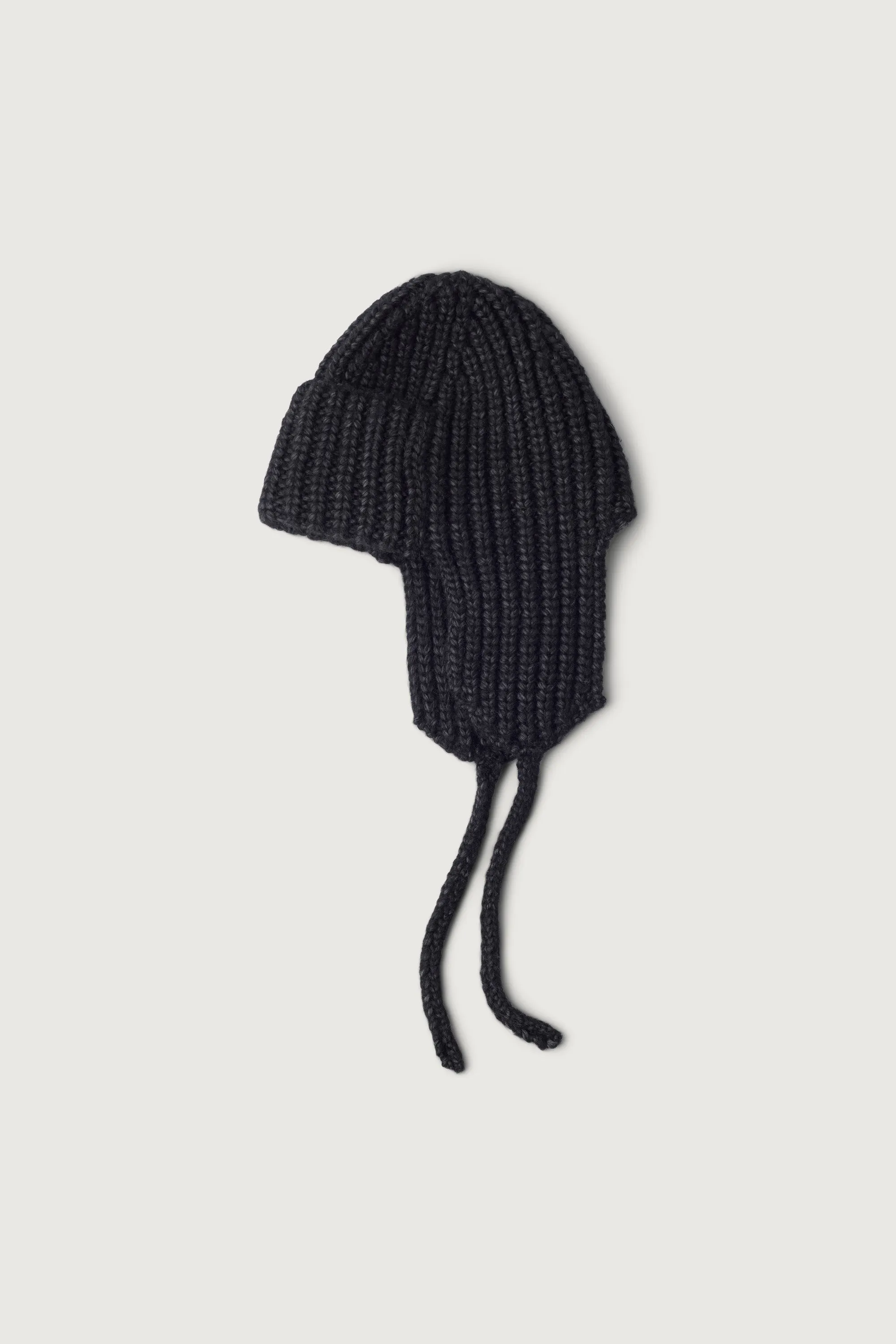 KNIT BEANIE WITH EAR FLAPS