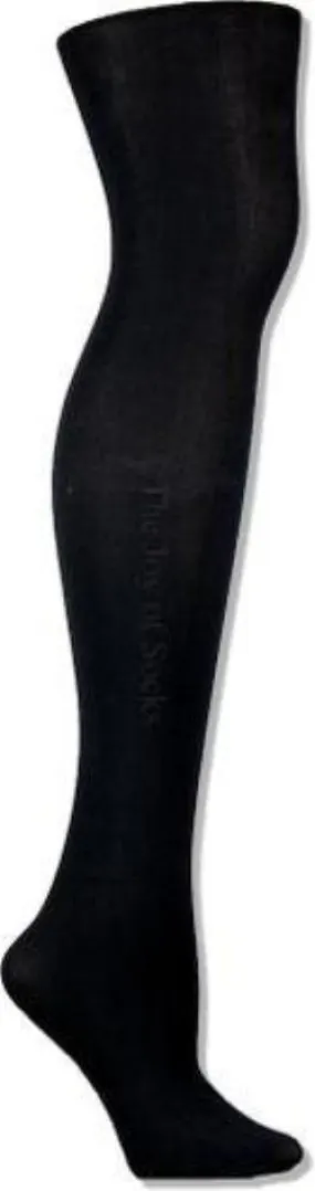 Large/Tall Microfiber Black Tights