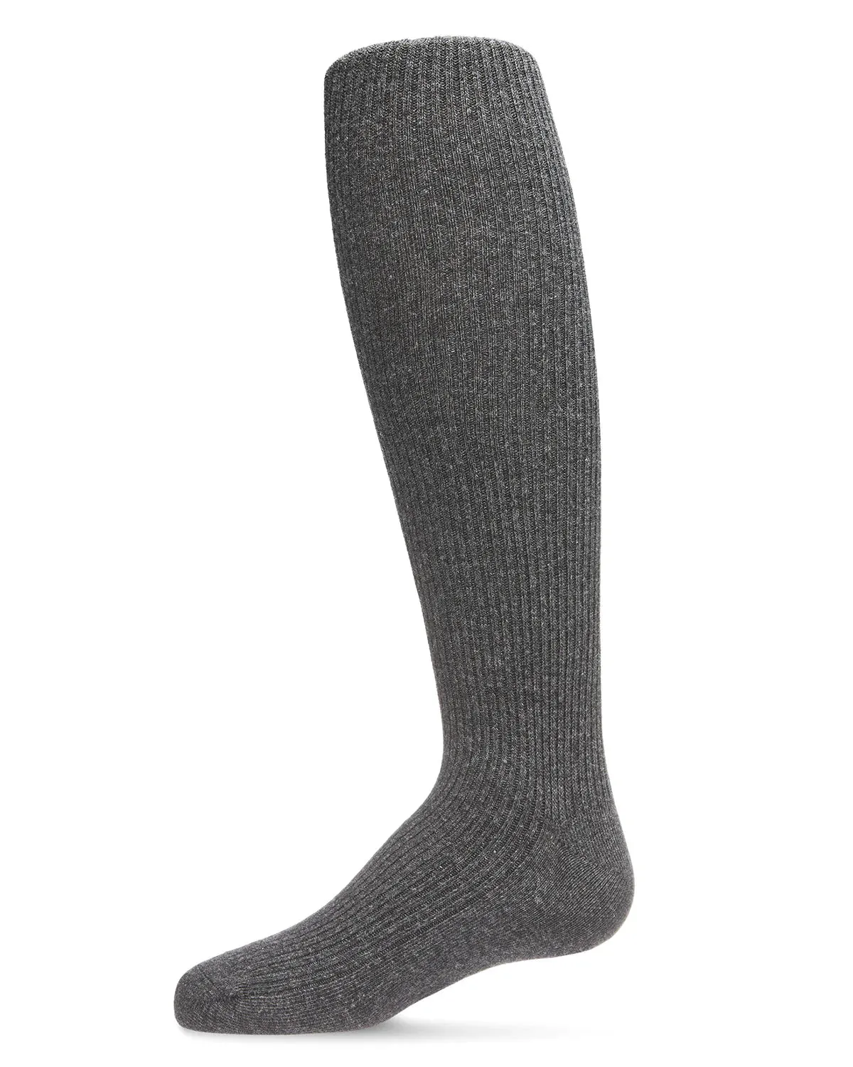 Memoi Thin Ribbed Cotton Tights-MK-315