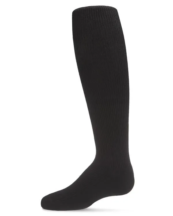 Memoi Thin Ribbed Cotton Tights-MK-315