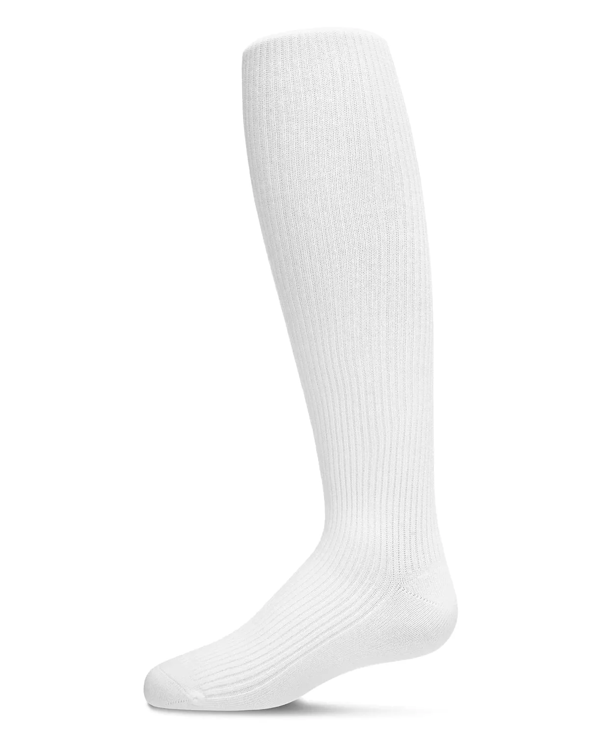 Memoi Thin Ribbed Cotton Tights-MK-315