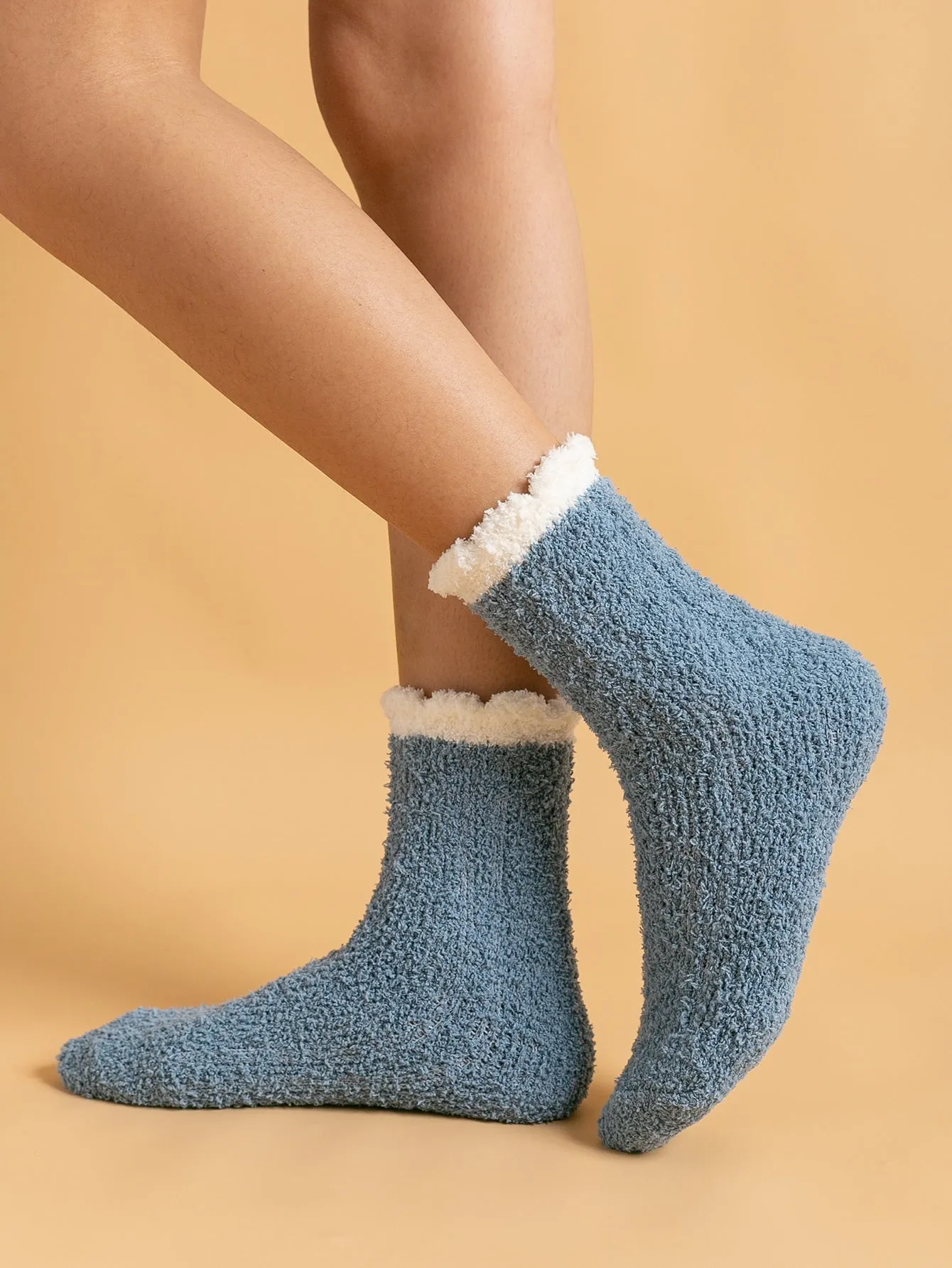 Minimalist Plush Crew Socks