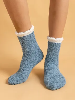 Minimalist Plush Crew Socks