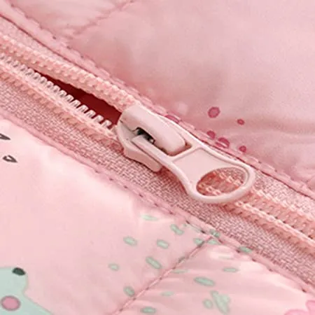 MML Unicorn & Animal Peach Puffer Jacket 9956