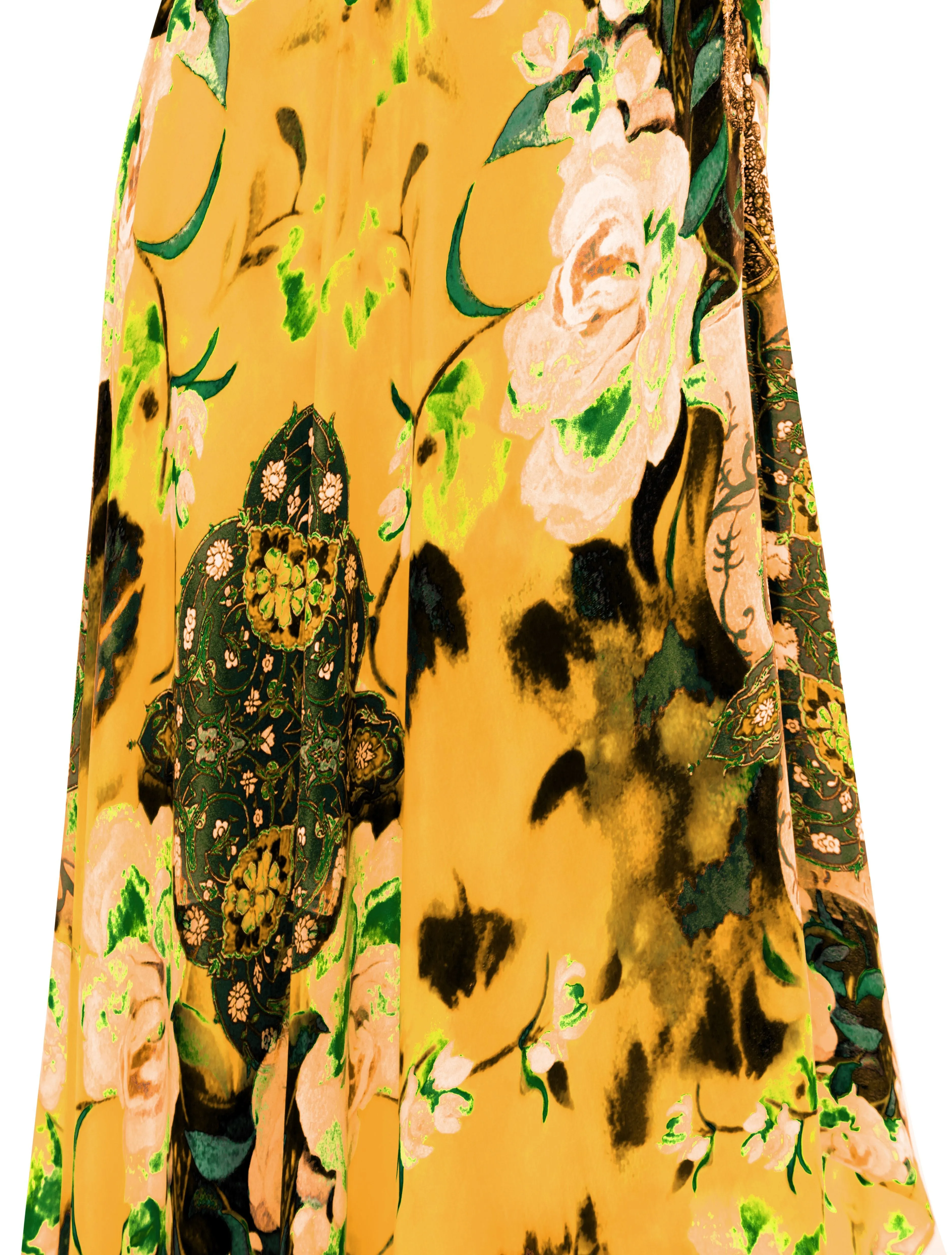 Multi Wear Yellow Maxi Floral Dress