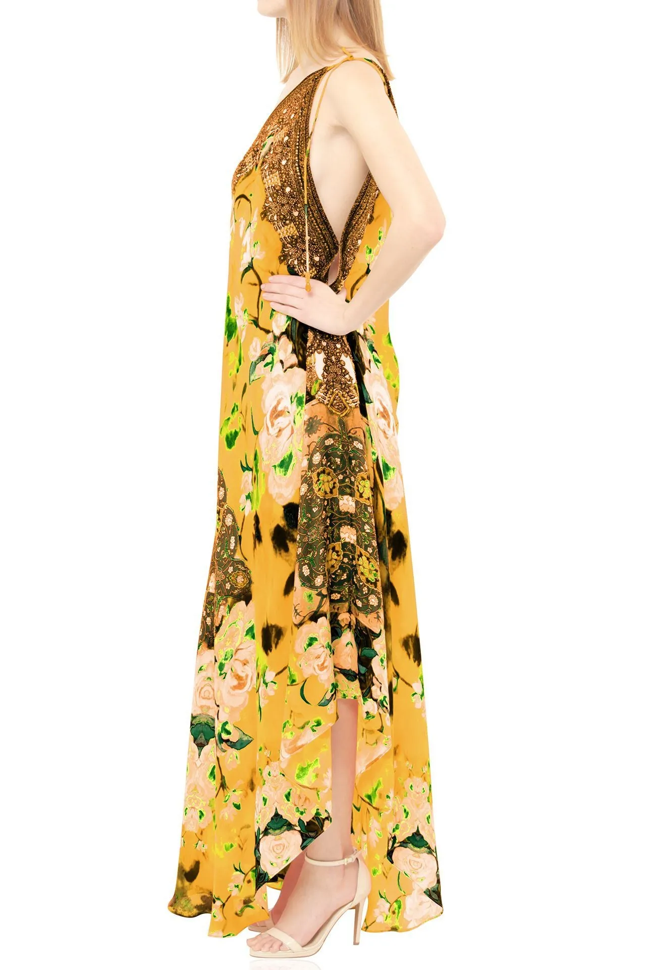 Multi Wear Yellow Maxi Floral Dress