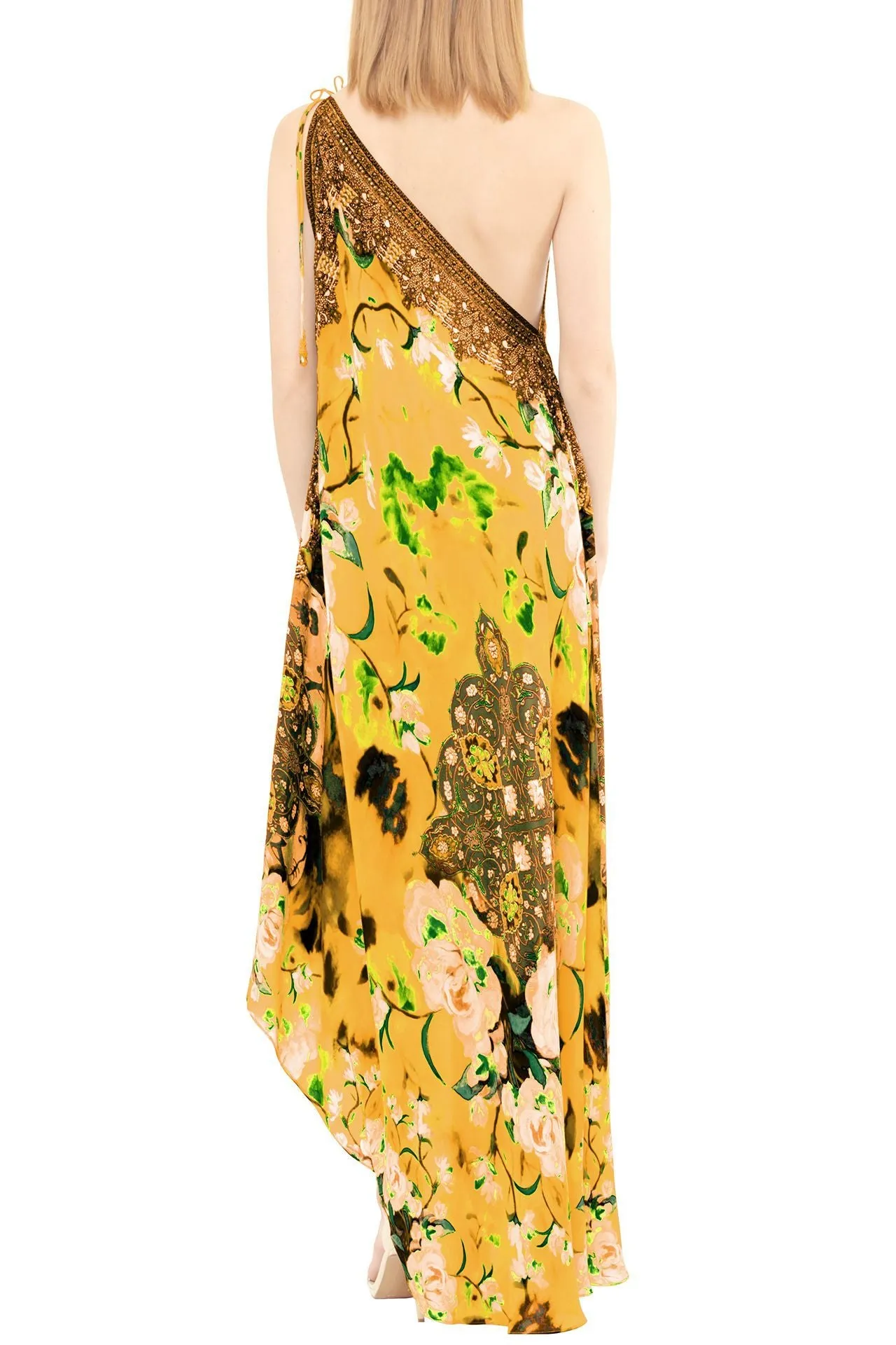 Multi Wear Yellow Maxi Floral Dress