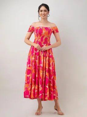 Multicoloured Floral Maxi Dress