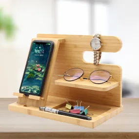 Multifunctional Desktop Stand Bamboo And Wood Creativity | Brodtica.com