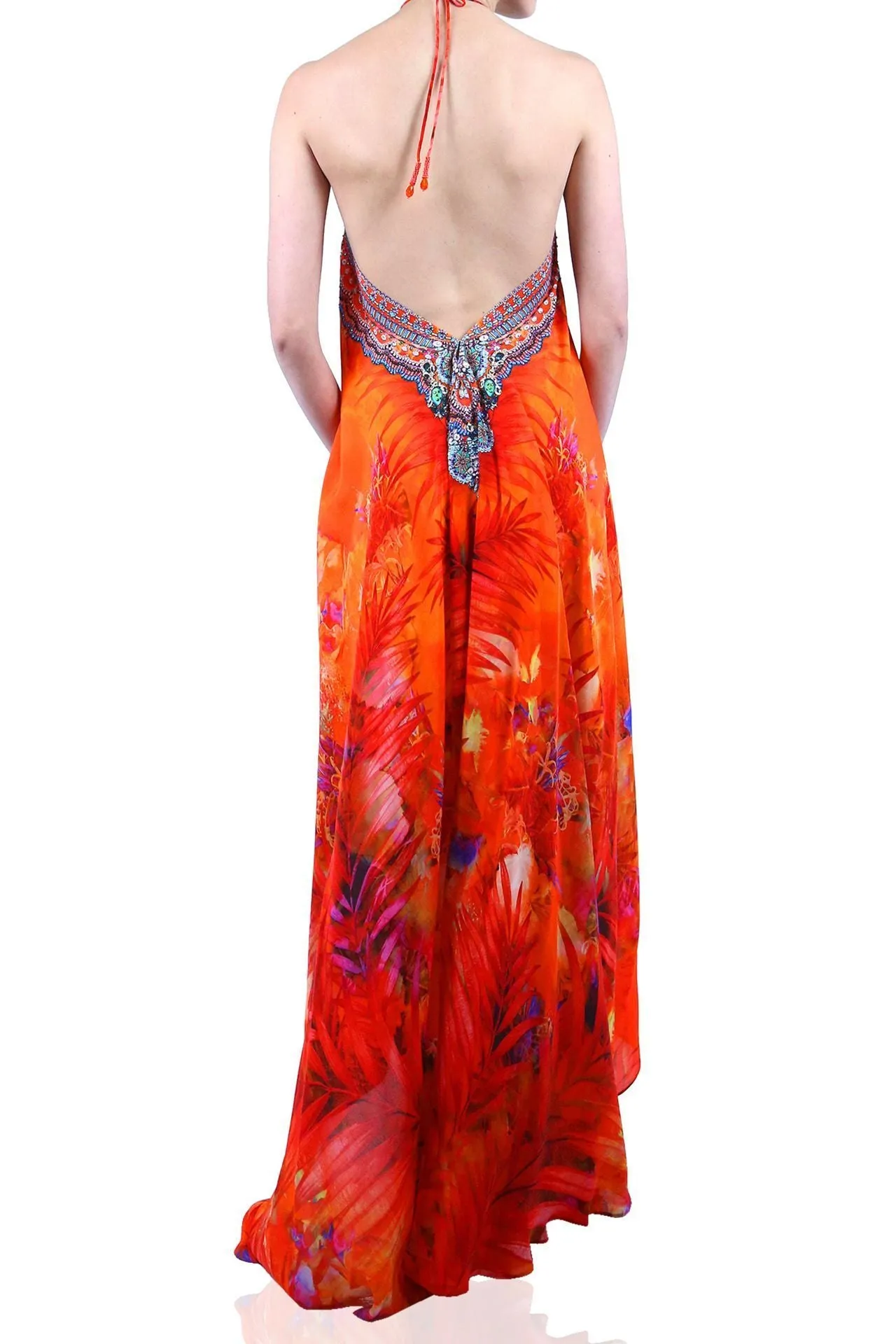 Multiway Long Dress Orange