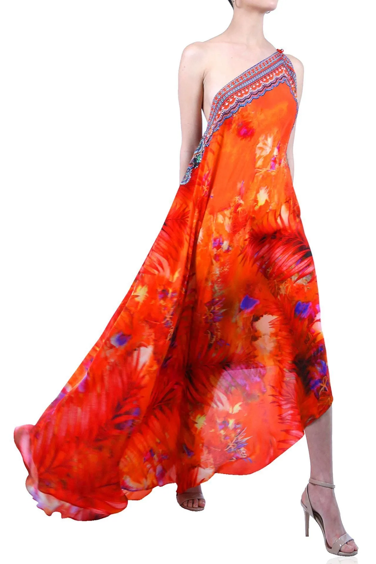 Multiway Long Dress Orange
