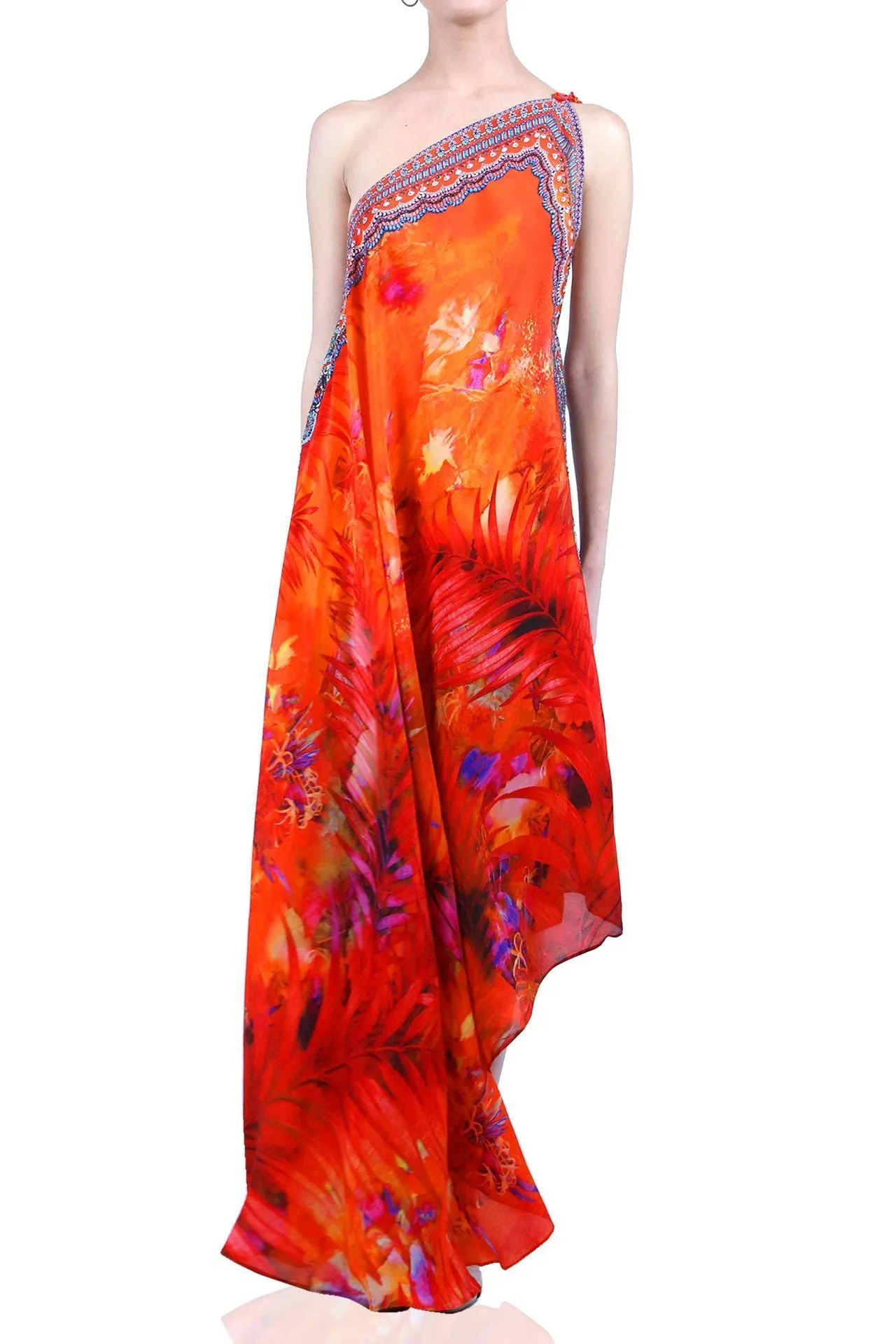 Multiway Long Dress Orange