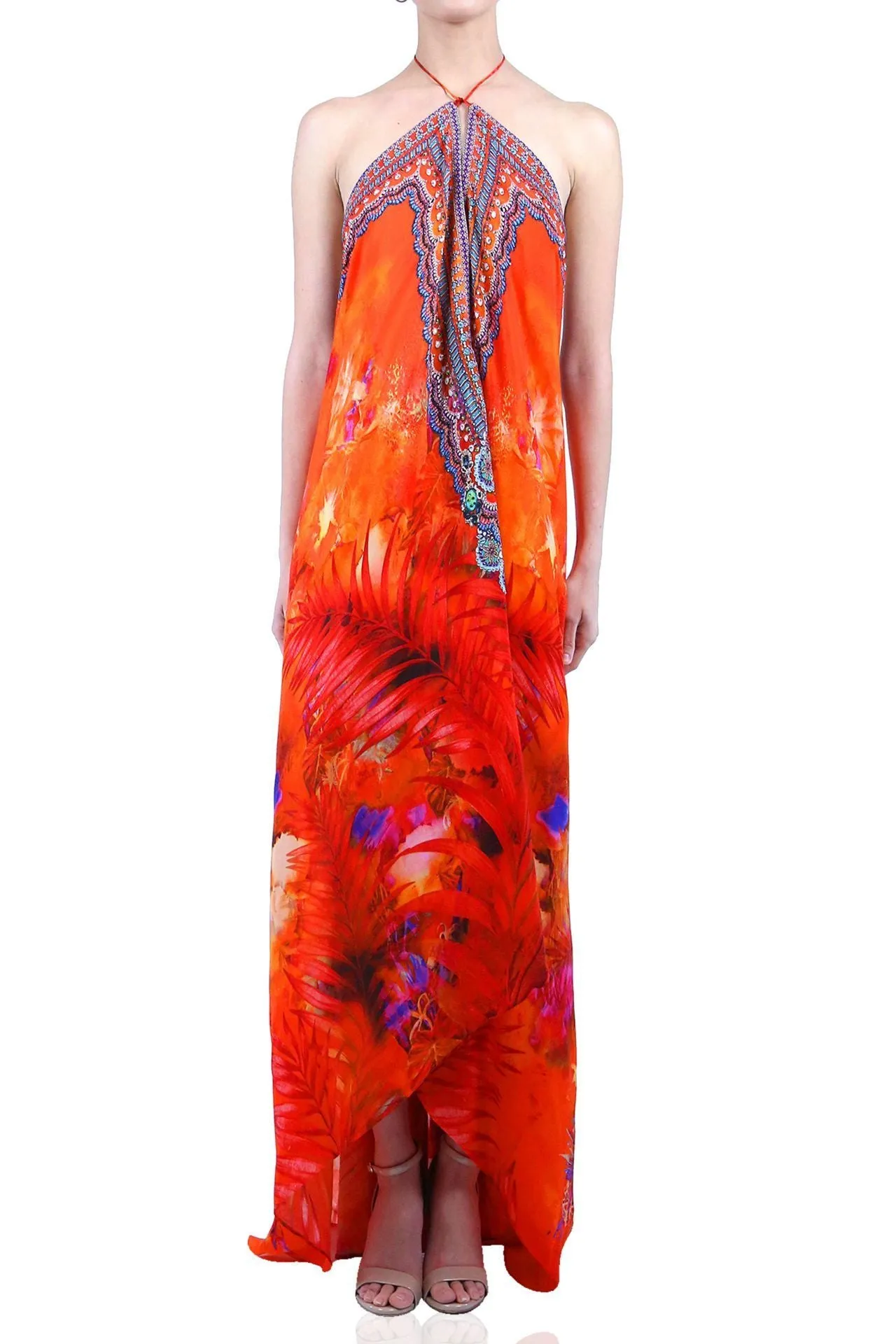 Multiway Long Dress Orange