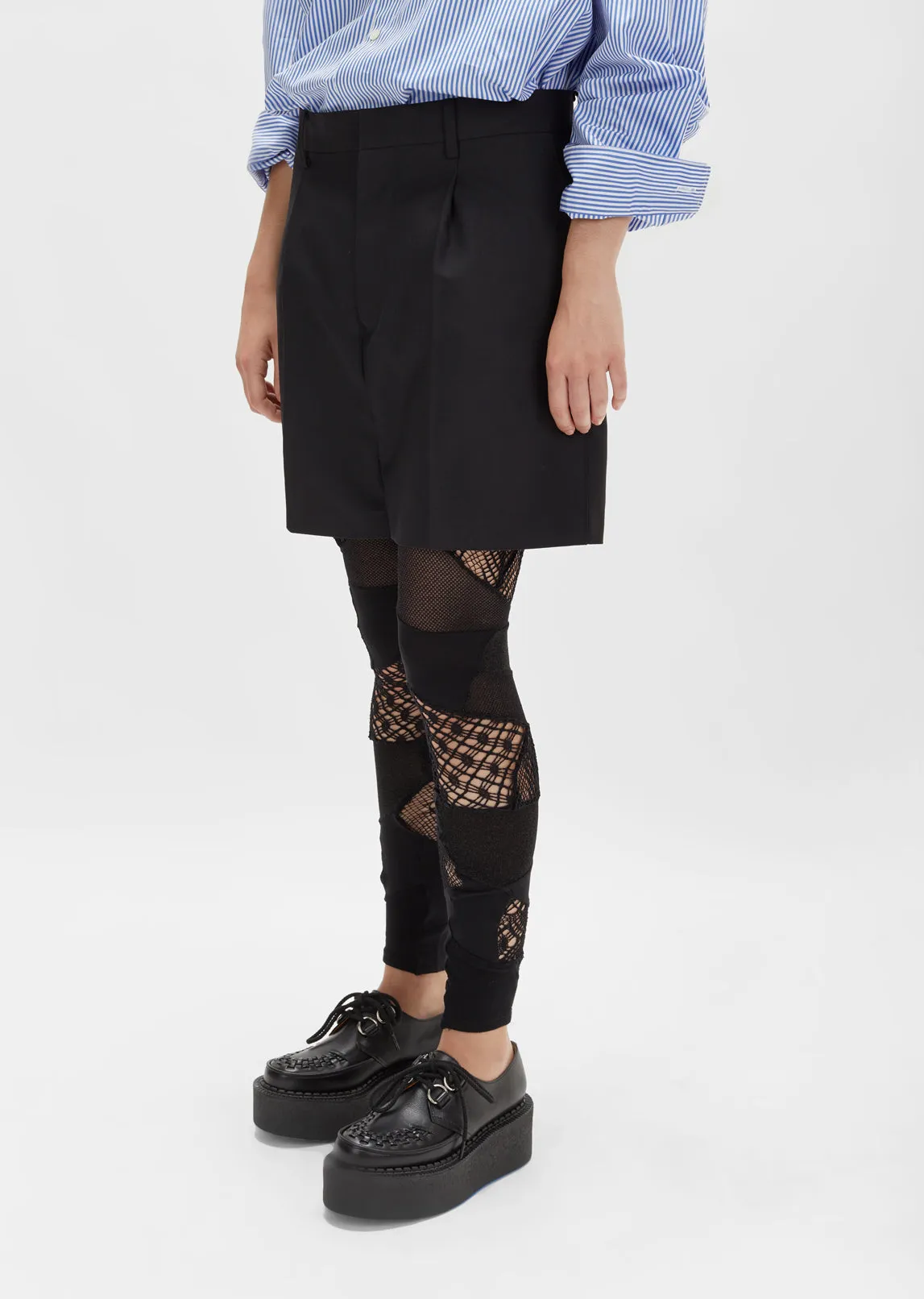 Nylon Jersey and Mesh Tights