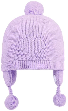 Organic Earmuff Heart Amethyst