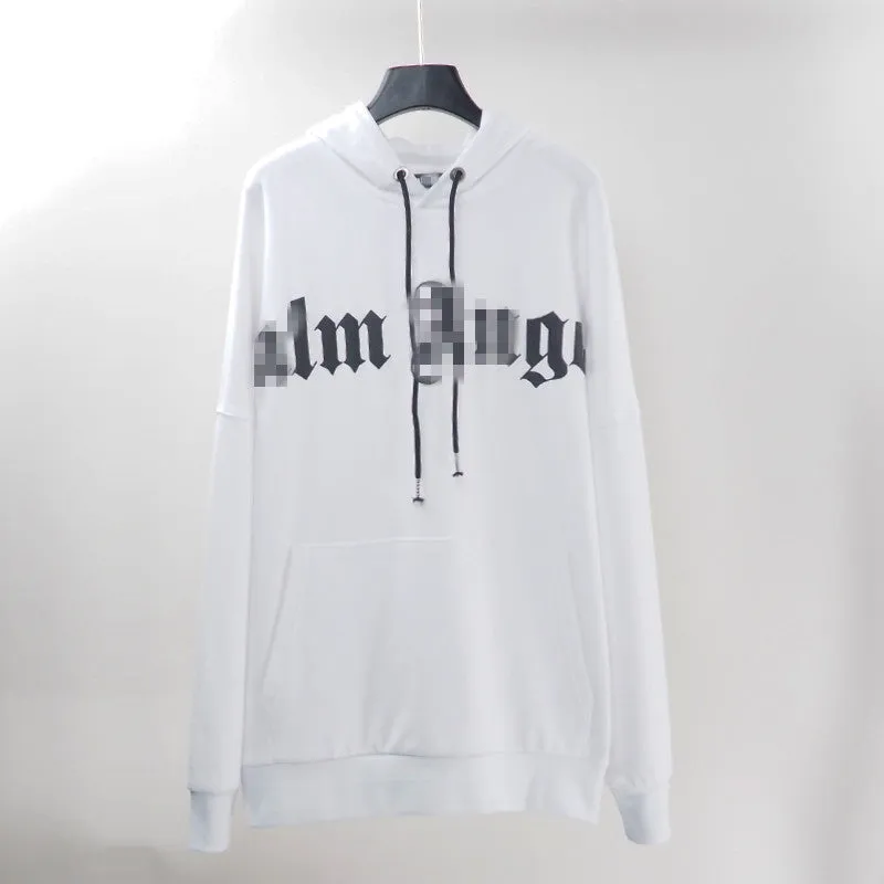 Palm Angels Hoodie Terry Hooded Sweater Men's and Women's Loose Coat