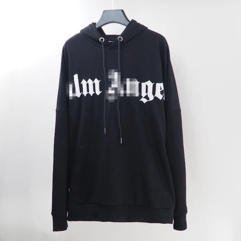 Palm Angels Hoodie Terry Hooded Sweater Men's and Women's Loose Coat