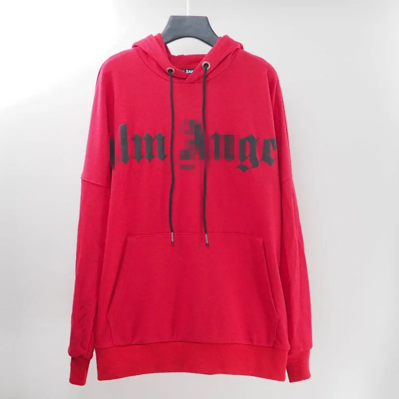 Palm Angels Hoodie Terry Hooded Sweater Men's and Women's Loose Coat