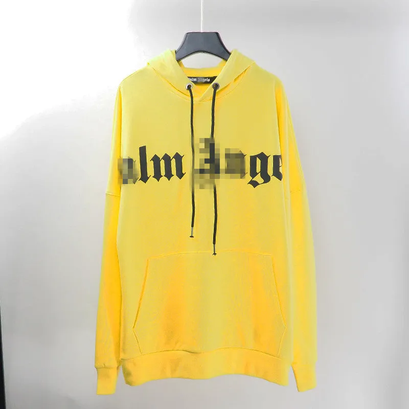Palm Angels Hoodie Terry Hooded Sweater Men's and Women's Loose Coat