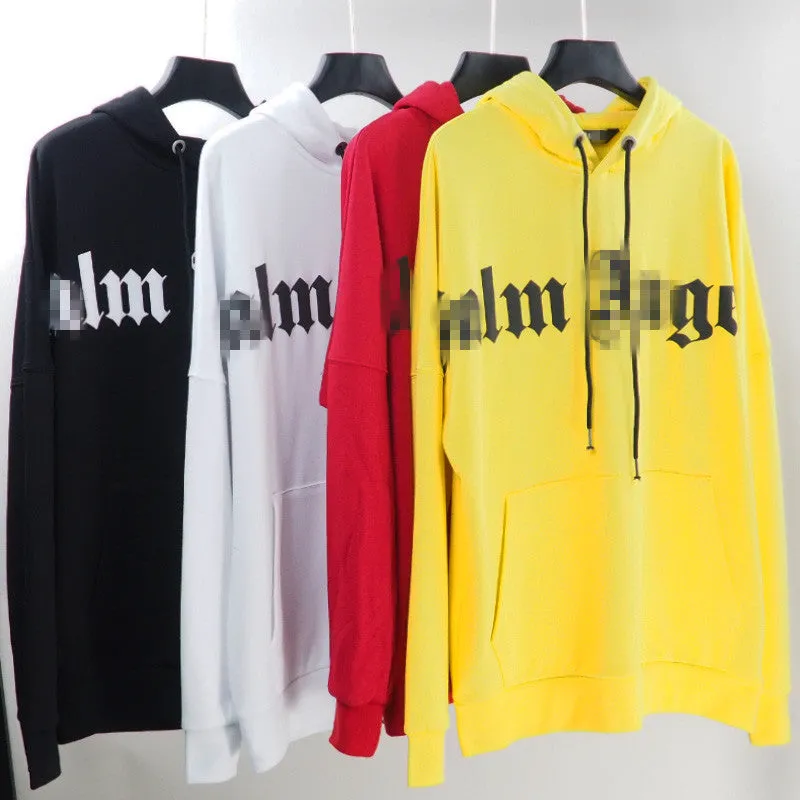 Palm Angels Hoodie Terry Hooded Sweater Men's and Women's Loose Coat