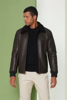 Perona   I   Mens-Outerwear- Spanish Marino Leather Jackets-Jadon Pma-Fv21-792940-Dark Brown  AS8223