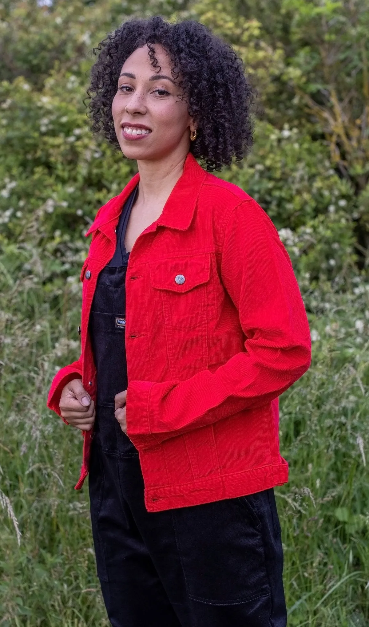 Pillarbox Red Cord Jacket by Run and Fly