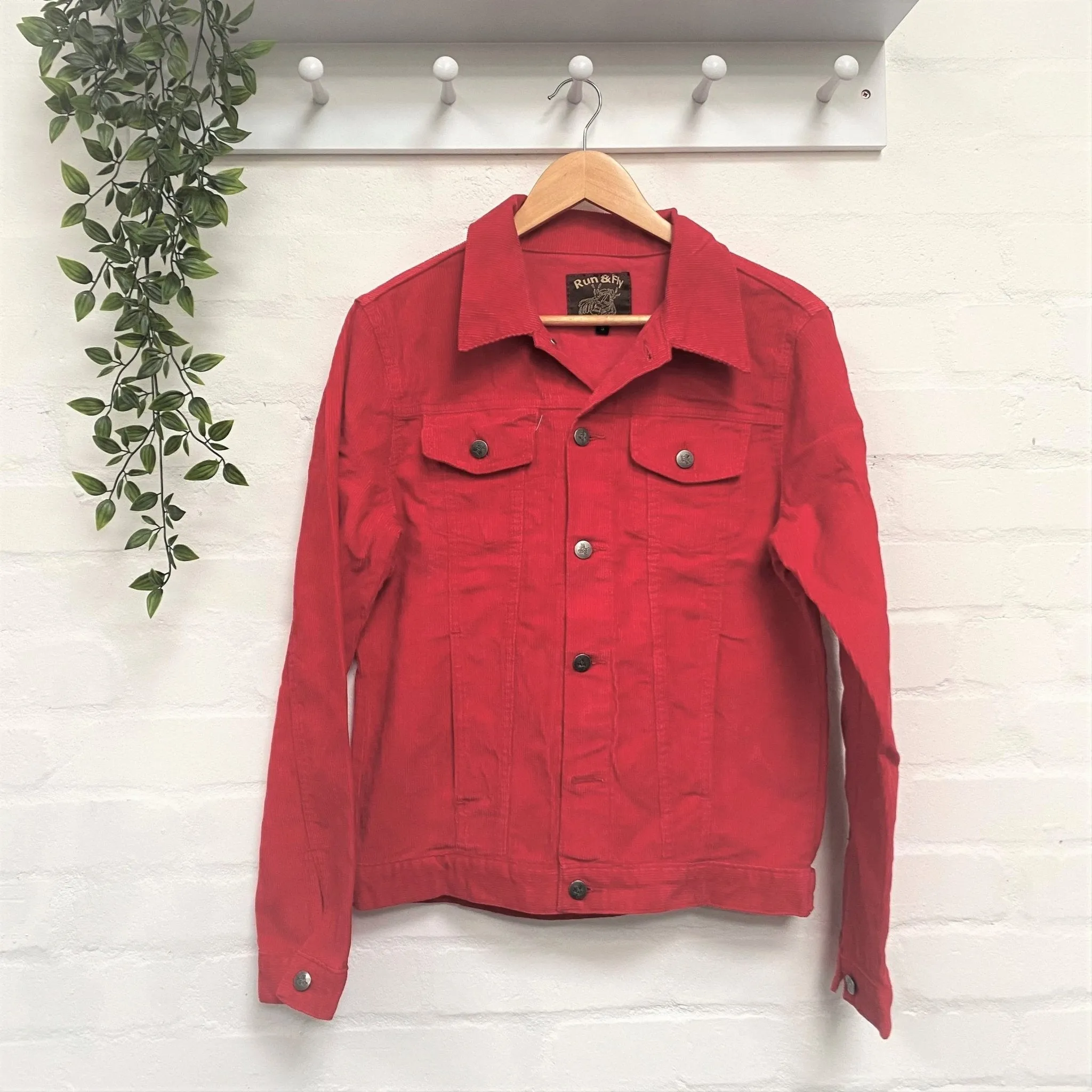 Pillarbox Red Cord Jacket by Run and Fly