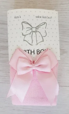 Pink bow tights