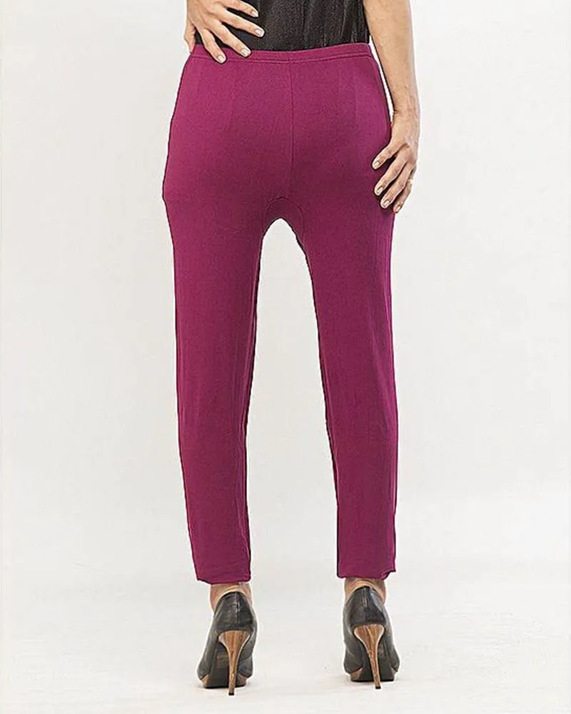 Plain Tights High Quality Fashion for Girls - ELS-8085-Maroon