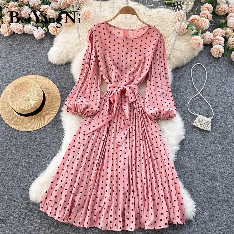 Polka Dot Printed Dress