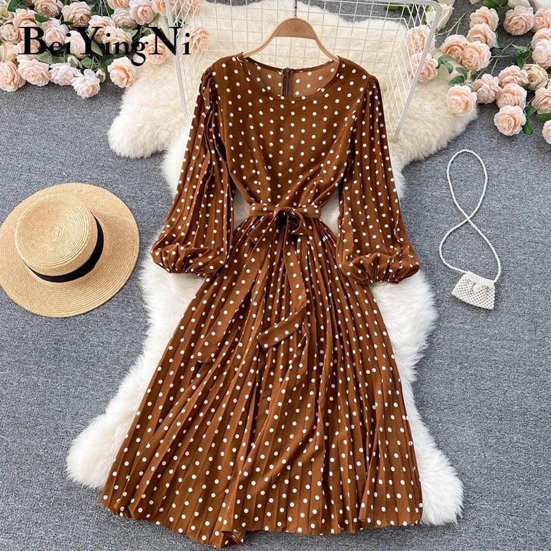 Polka Dot Printed Dress