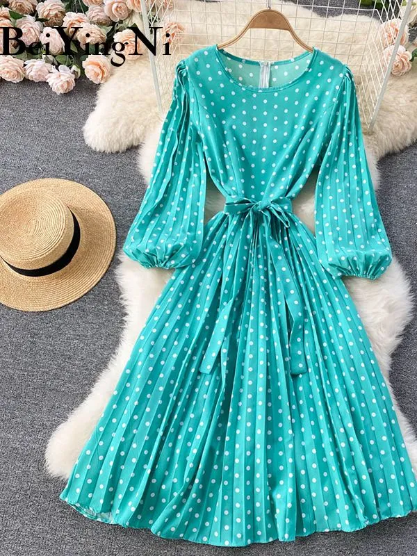 Polka Dot Printed Dress