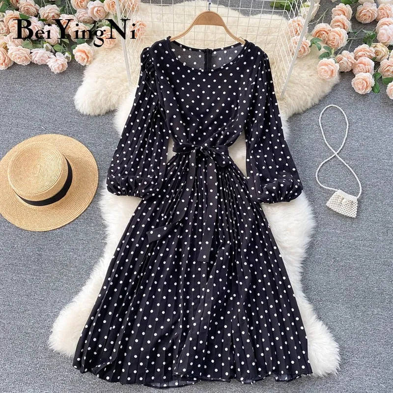 Polka Dot Printed Dress