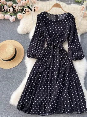 Polka Dot Printed Dress