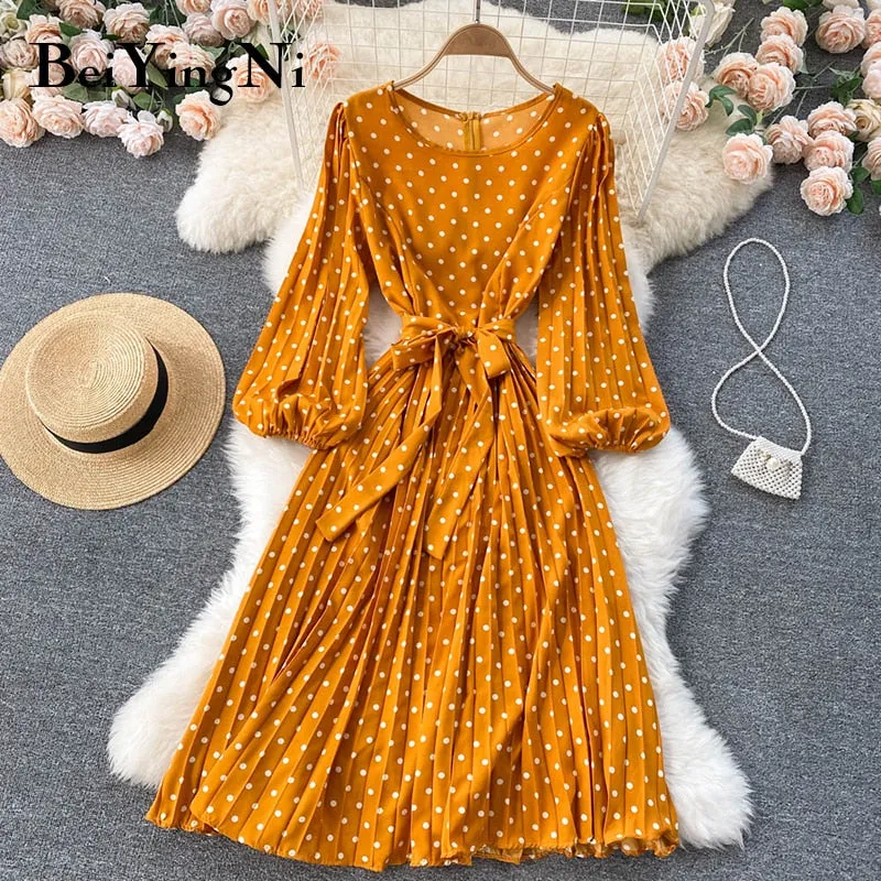 Polka Dot Printed Dress